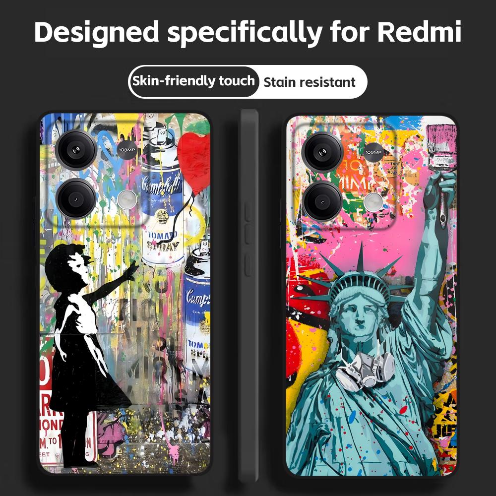 Phone Cases Xiaomi Redmi 12 - Banksy graffiti arte caso de telefone