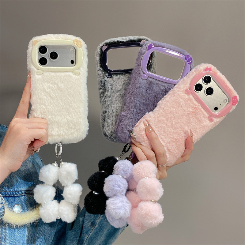 Phone Cases Casely - Capa de Celular Luxuosa de Pelúcia