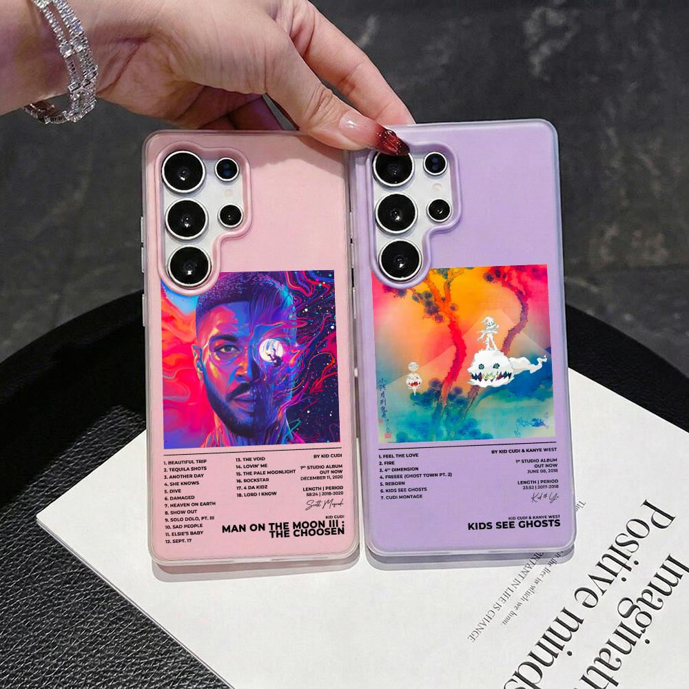 Phone Cases With Card Holder - Capa de Telefone Rapper Kid C-Cudi