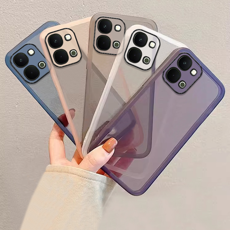 Phone Cases Vivo - Capa Protetora Transparente de Silicone Macio