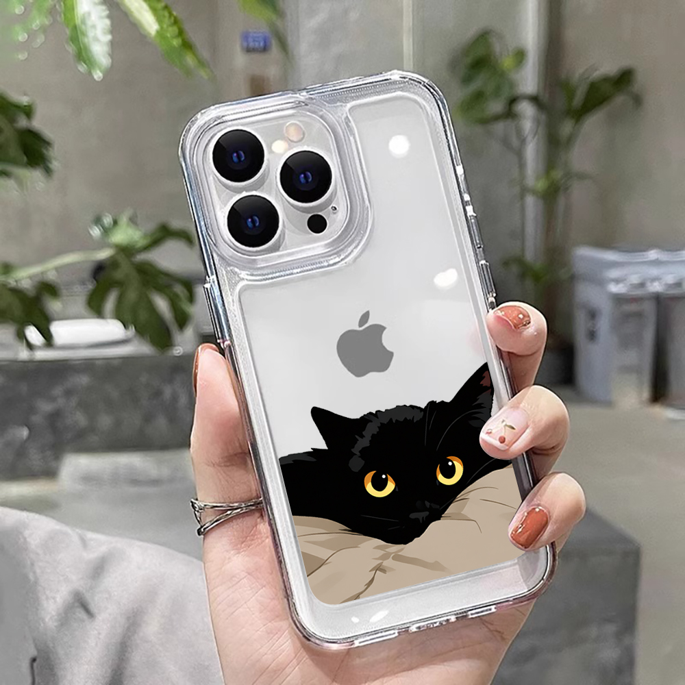 Gato preto engraçado casal mod - Phone Cases Xiaomi Redmi 12 avaliação e preço