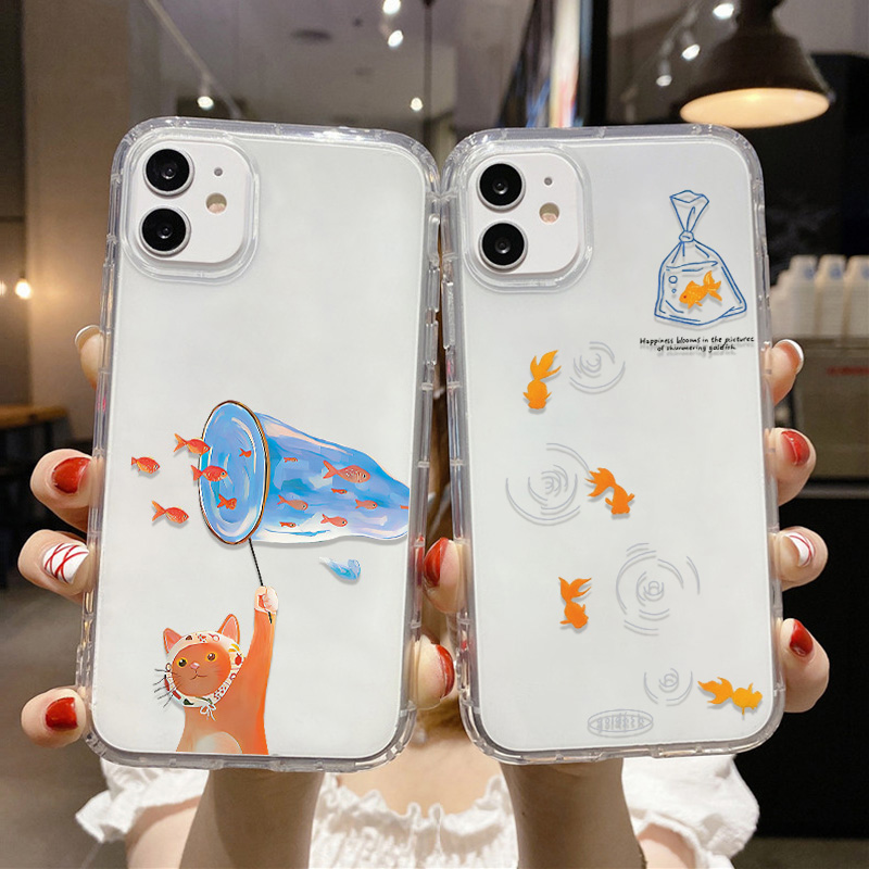 Adorável peixes claro caso de  - Phone Cases Iphone 17 Pro Max avaliação e preço