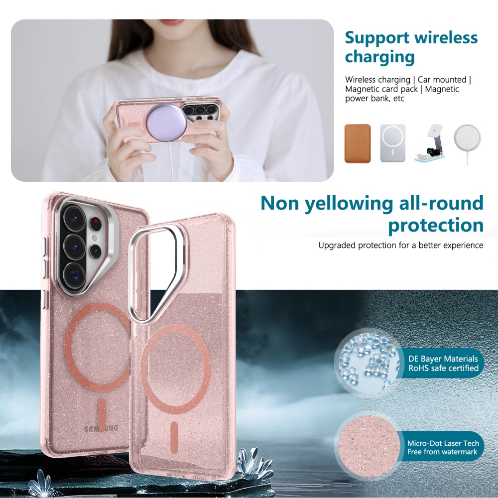 Capa Transparente com Glitter  - Military Grade Case avaliação e preço