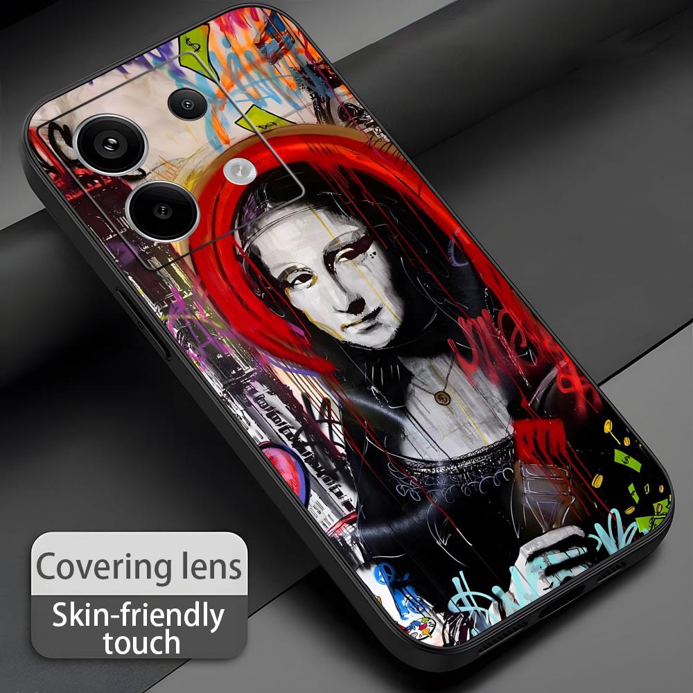 Banksy graffiti arte caso de t - Phone Cases Xiaomi Redmi 12 avaliação e preço