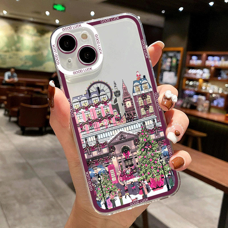 Inverno ano novo natal rua cen - Phone Cases Xiaomi Redmi 12 avaliação e preço
