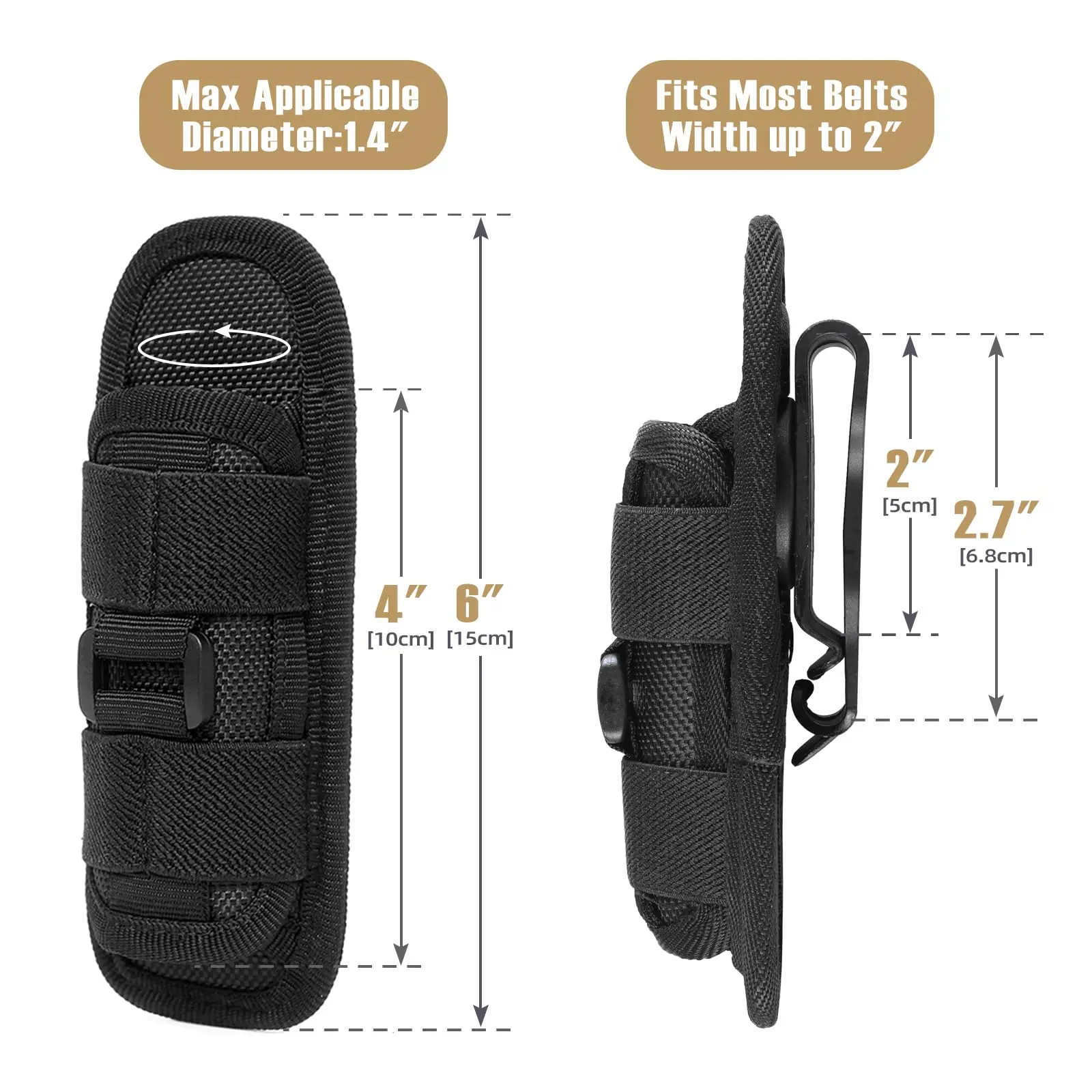 Capa tática para lanterna, cap - Military Grade Case avaliação e preço