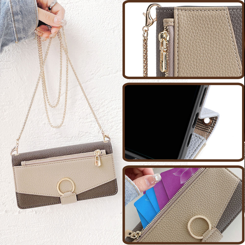 Negócios crossbody caso de tel - Phone Cases With Card Holder avaliação e preço