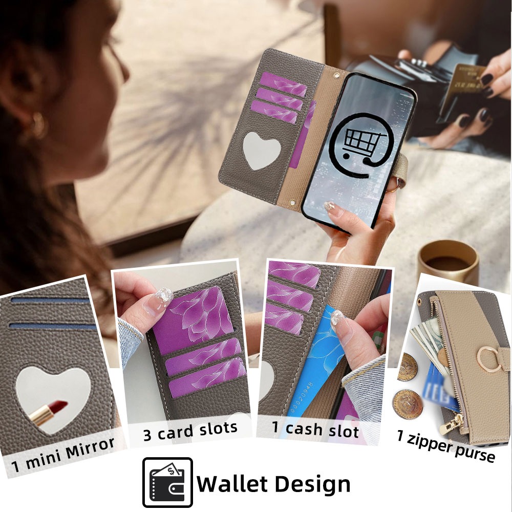 Negócios crossbody caso de tel - Phone Cases With Card Holder avaliação e preço