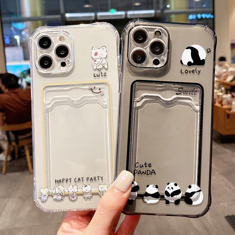 Bonito gato preto caso de tele - Phone Cases With Card Holder avaliação e preço